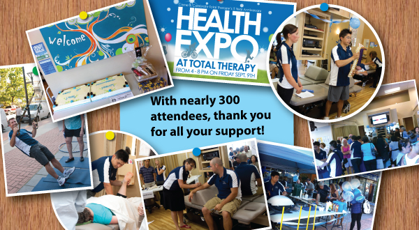 Thank You Health Expo Total Therapy Physiotherapy Burnaby Vancouver