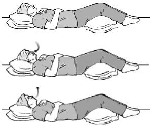 breathing diaphragmatic exercises deep down lying breath posture bed improve sitting position gaze softened health lungs eyes keep them open